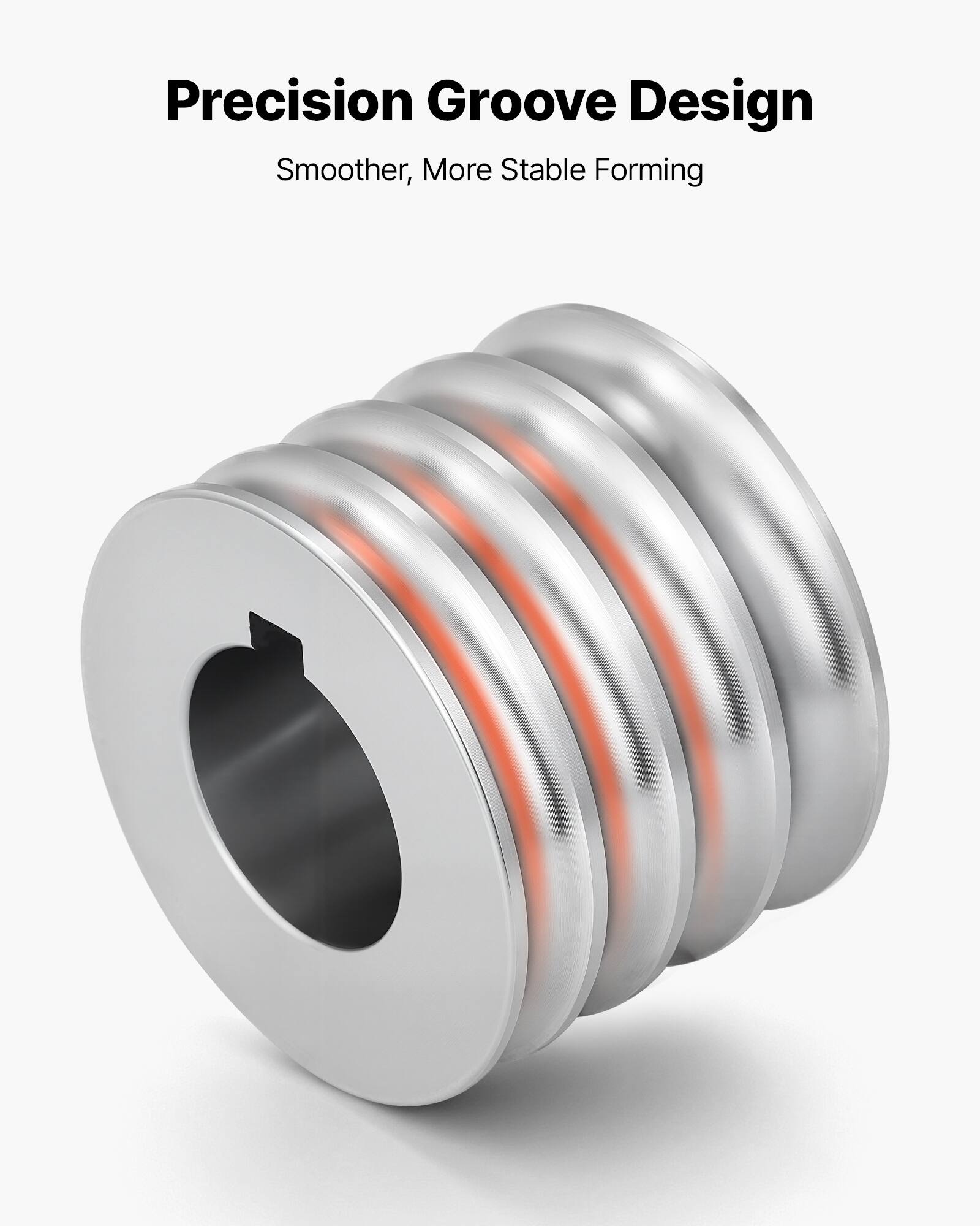 Precision Groove Design  
Smoother, More Stable Forming