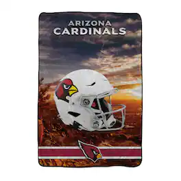 Pegasus - Arizona Cardinals 66" x 95" Oversized Skyline Series Helmet Ultra Cozy Blanket - Multicolor