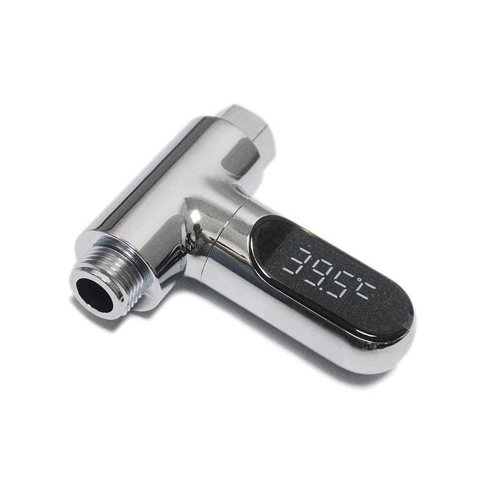 RTMB - Bath Water Digital Thermometer with LED Digital Display, Rotatable Screen - Silver
