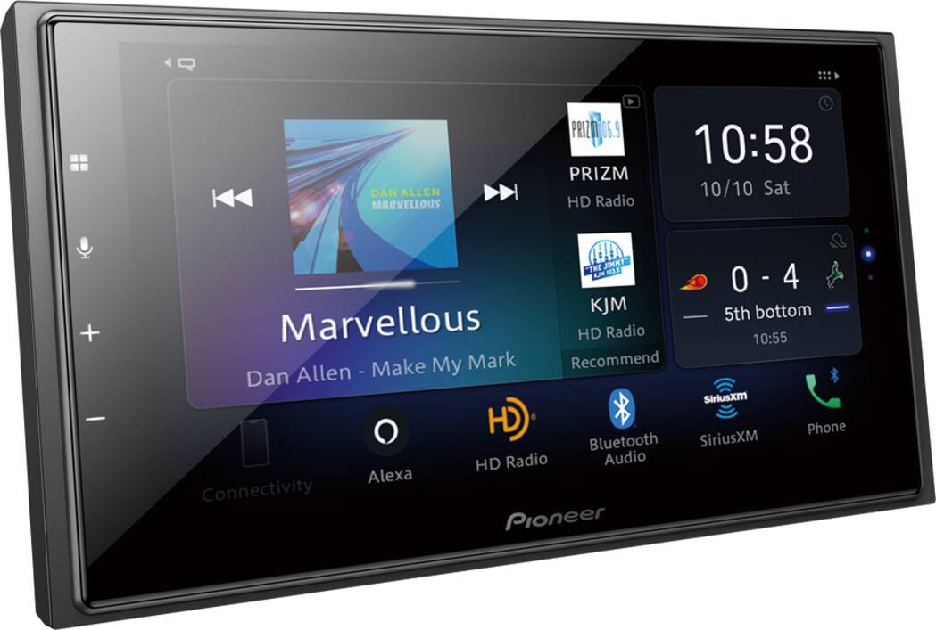 Alt View 17. Pioneer - 6.8" Android Auto and Apple CarPlay Bluetooth Digital Media (DM) Receiver - Black.