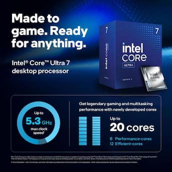 Intel Core Ultra 7 Desktop Processor 265F 20 Core (8 + 12 E) & 20 Intel Core Ultra 7 Desktop Processor 265F 20 Core (8 + 12 E) & 20