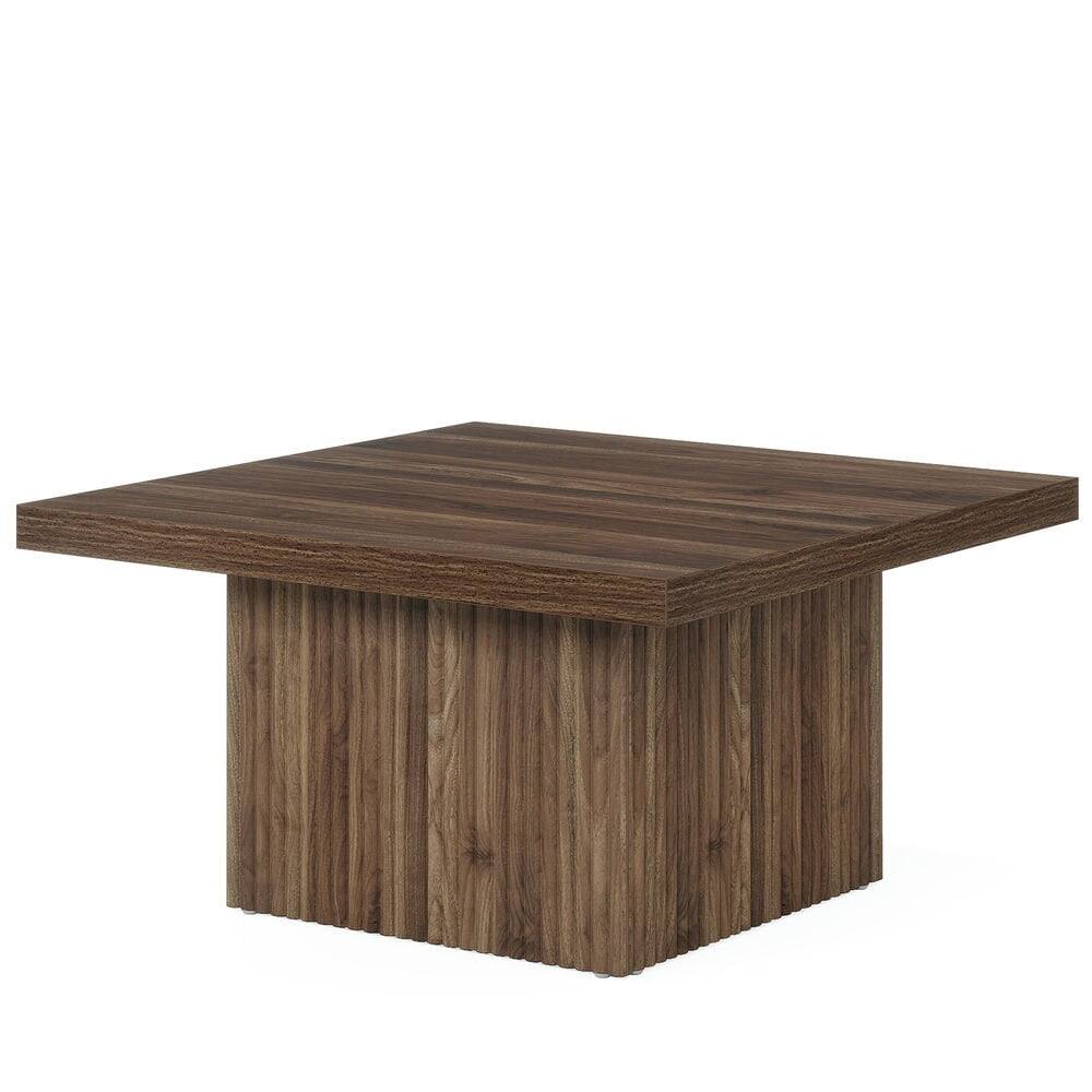 Left. Kadyn - Kadyn Center Coffee Table, Living Room Table,Square Coffee Table, 31.5-Inch Wood Center Table Cocktail Table - Brown.