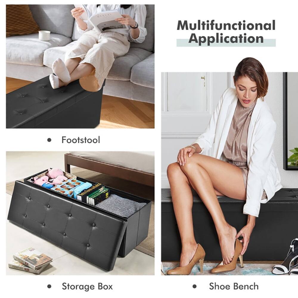 Multifunctional Application

- Footstool
- Storage Box
- Shoe Bench