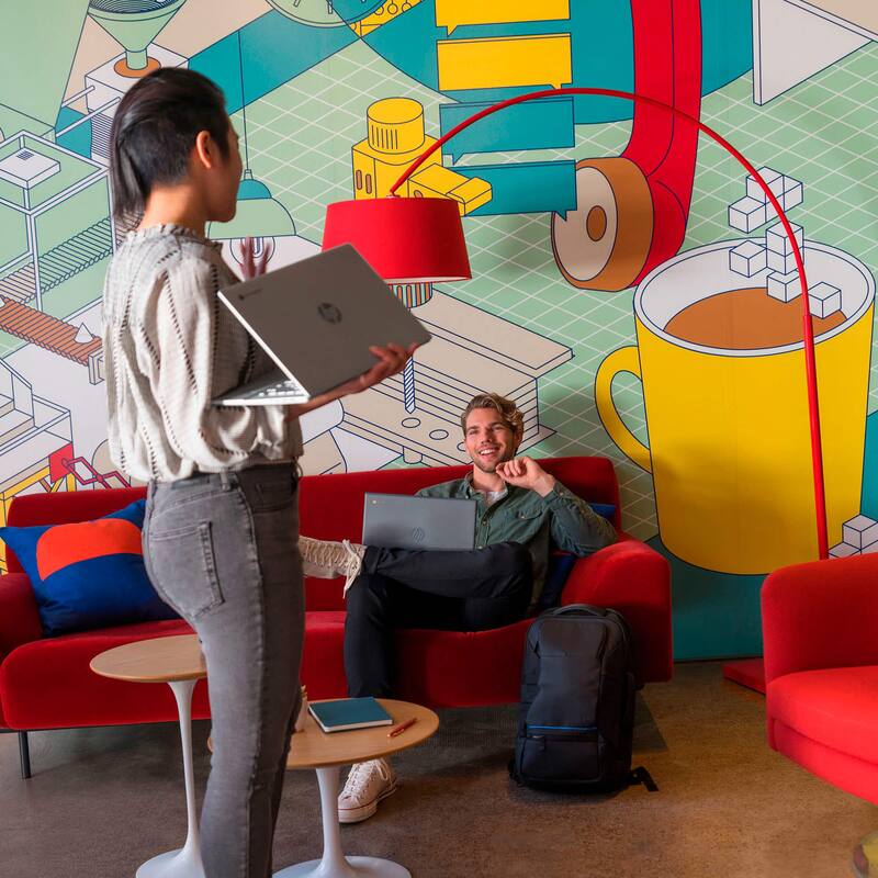 Alt View 10. HP - 14" Chromebook - Intel Celeron N4500 2021 - 4GB Memory - 128GB eMMC - Modern Grey.