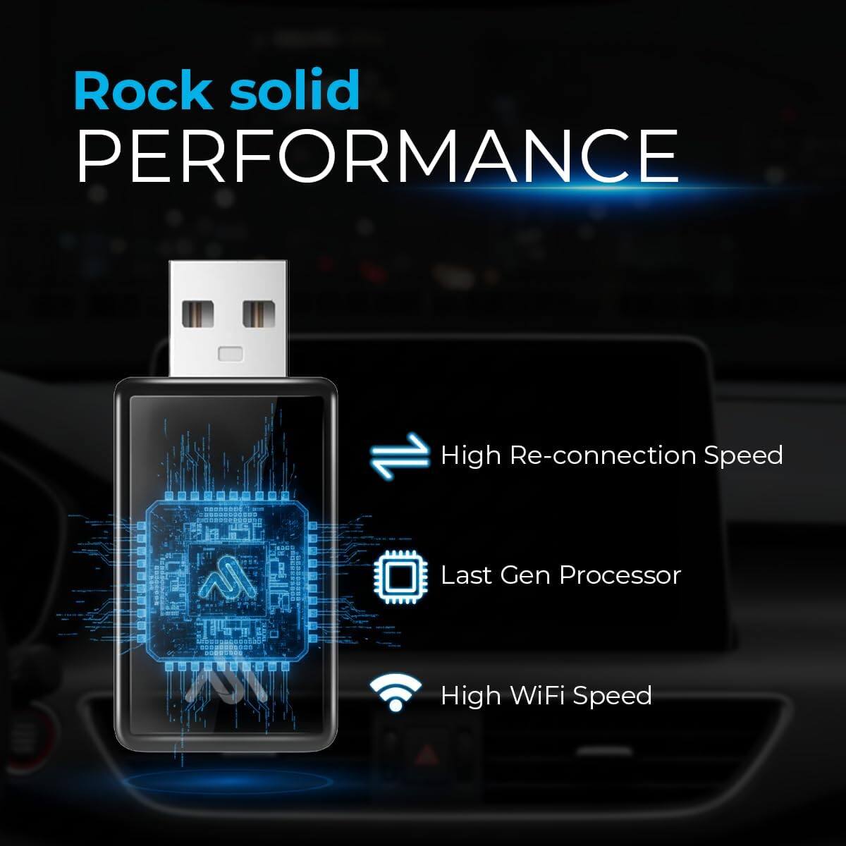 Rock solid PERFORMANCE

- High Re-connection Speed
- Last Gen Processor
- High WiFi Speed