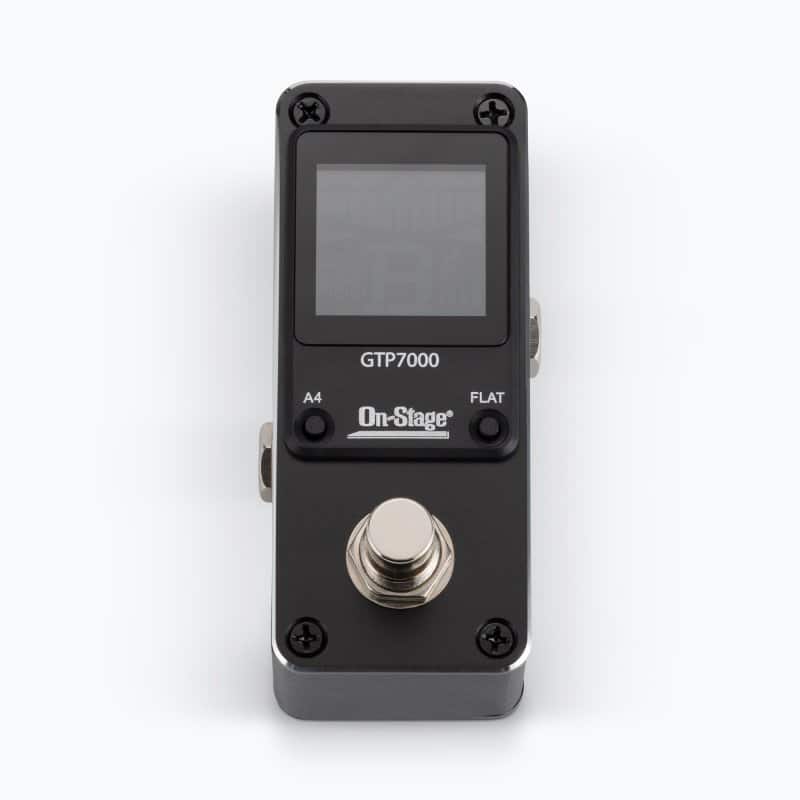 On Stage Stands - On-Stage GTP7000 Mini Guitar Tuner Pedal - Black
