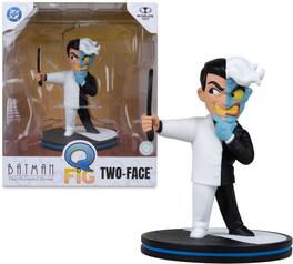 McFarlane Toys - QMx - DC Two-Face (Batman: The Animated Series) 4" Q-Fig Posed Figure - COLLECTIBLES - Multicolor