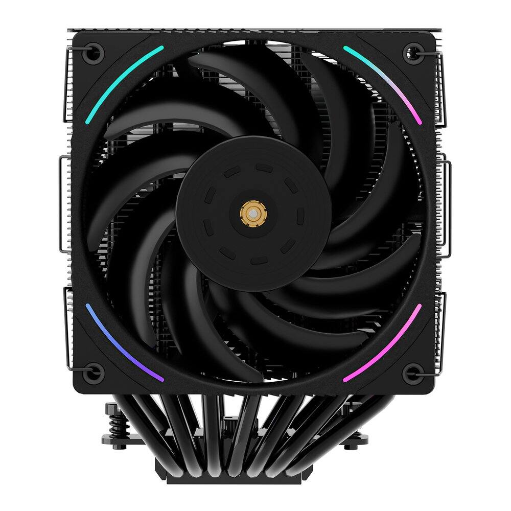 Angle. Thermalright - Phantom Spirit 120 EVO CPU Air Cooler, 7 Heat Pipes CPU Cooler, Dual 120mm TL-K12 PWM Fans, for AM4 /AM5 - Black.