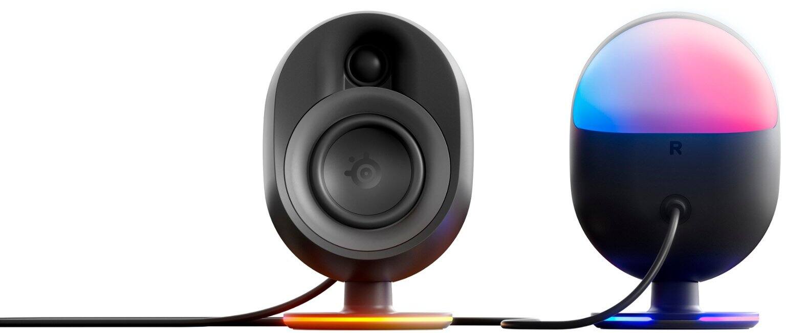 Alt View 21. SteelSeries - Arena 9 5.1 Bluetooth Gaming Speakers with RGB Lighting (6 Piece) - Black.
