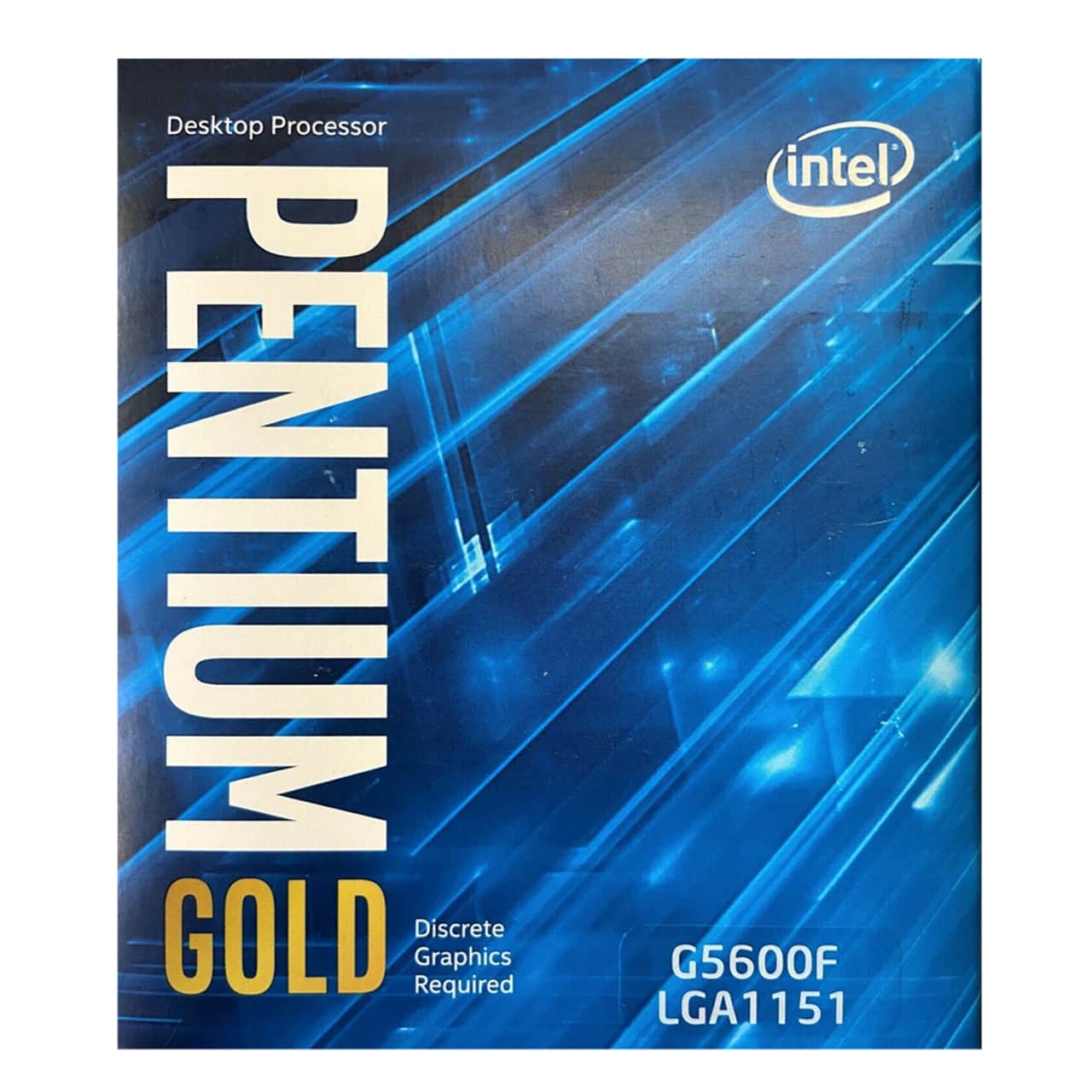 Intel - BX80684G5600F Pentium Gold G5600F Dual-Core, 4-Thread, 3.9 GHz LGA 1151 54W Desktop CPU