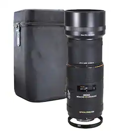 Sigma - 105mm F2.8 EX DG OS HSM Macro Lens for Nikon DSLR Camera + 62mm UV Filter - Black