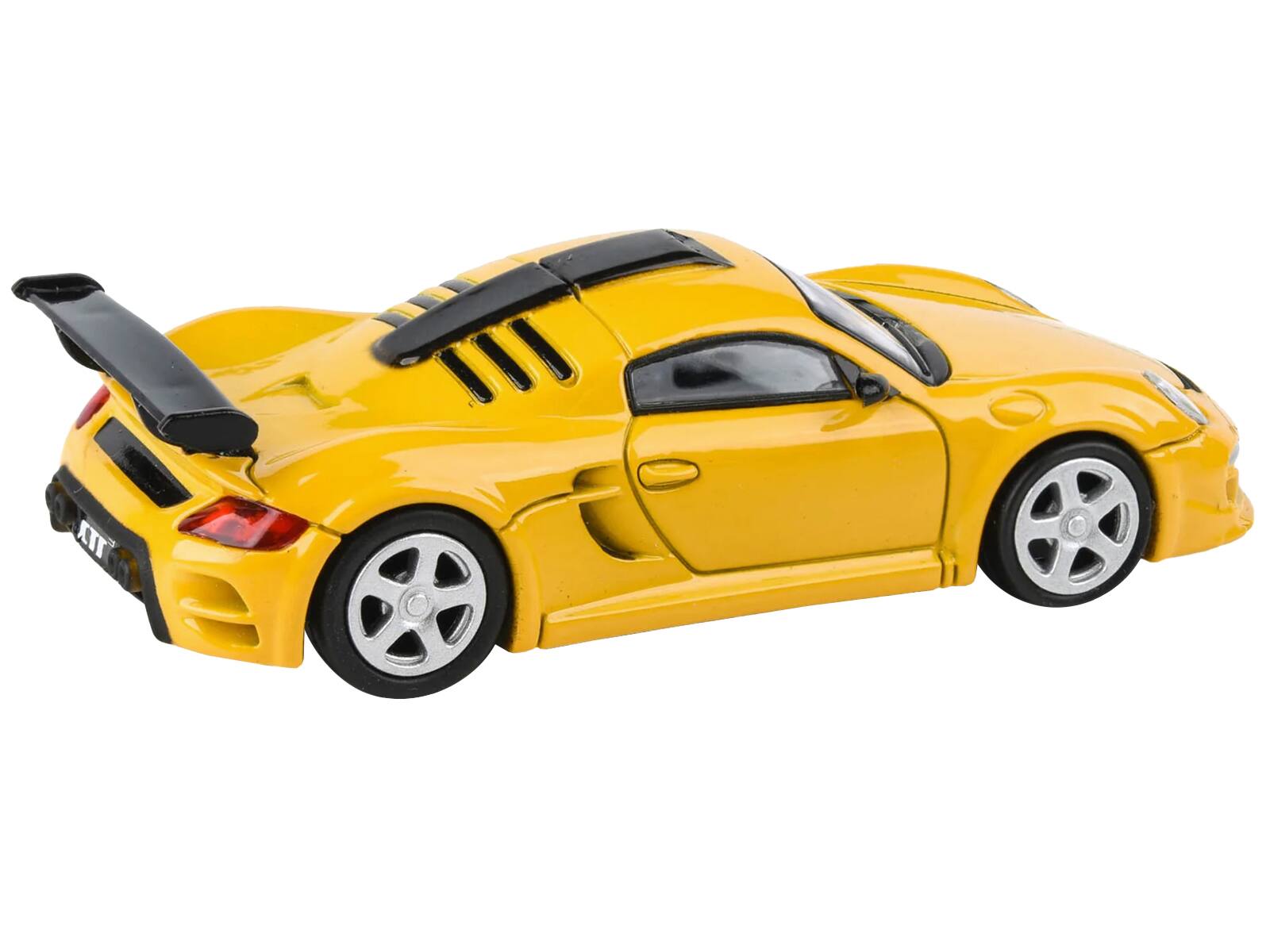 Angle. Paragon - 2012 RUF CTR3 Clubsport Blossom Yellow 1/64 Diecast Model Car by Paragon Models - Yellow.