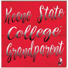 Jardine - Keene State Owls 10'' x 10'' Grandparent Plaque - Red