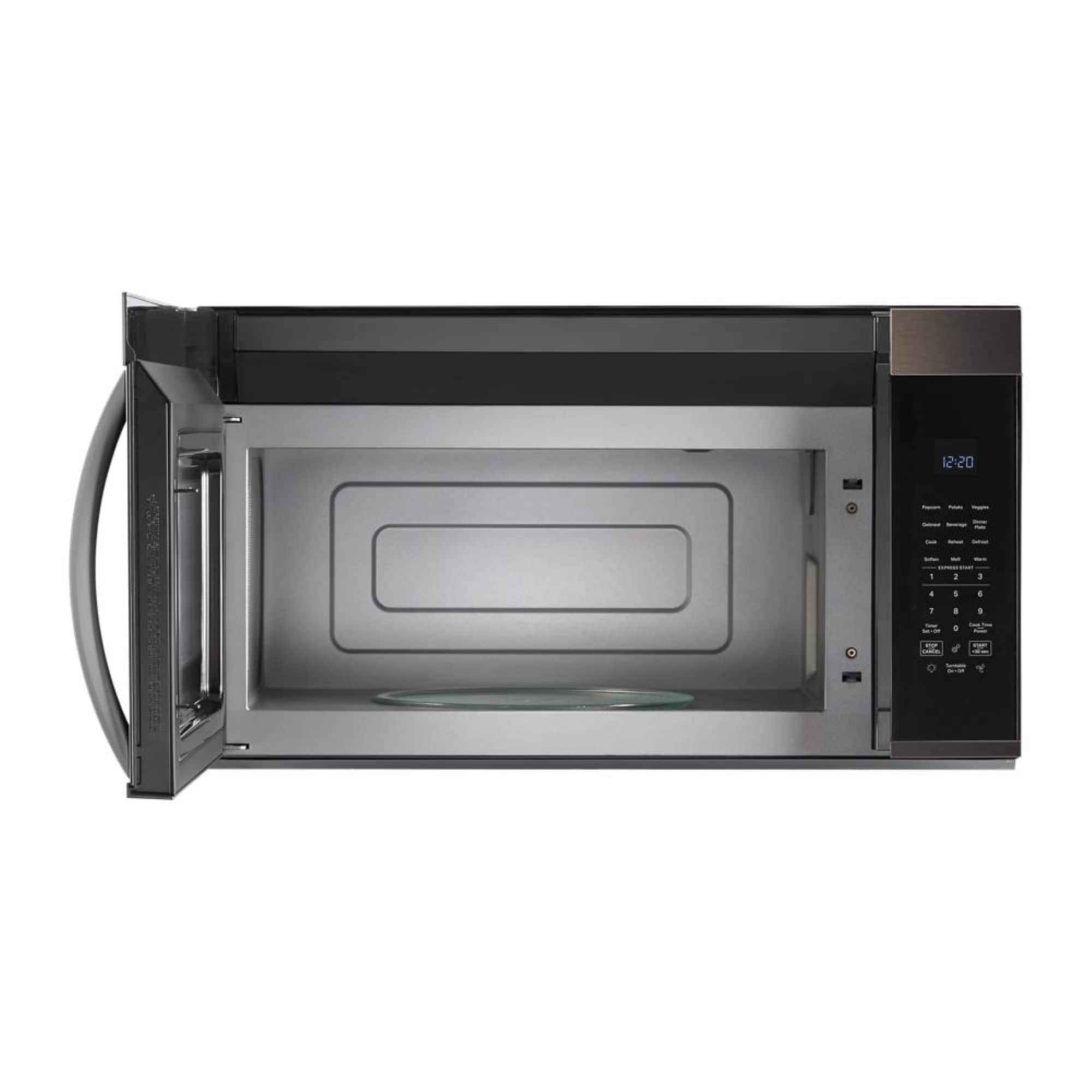 Alt View 10. Whirlpool - 1.9 Cu. Ft. Over-the-Range Microwave with Sensor Cooking - Black stainless steel.