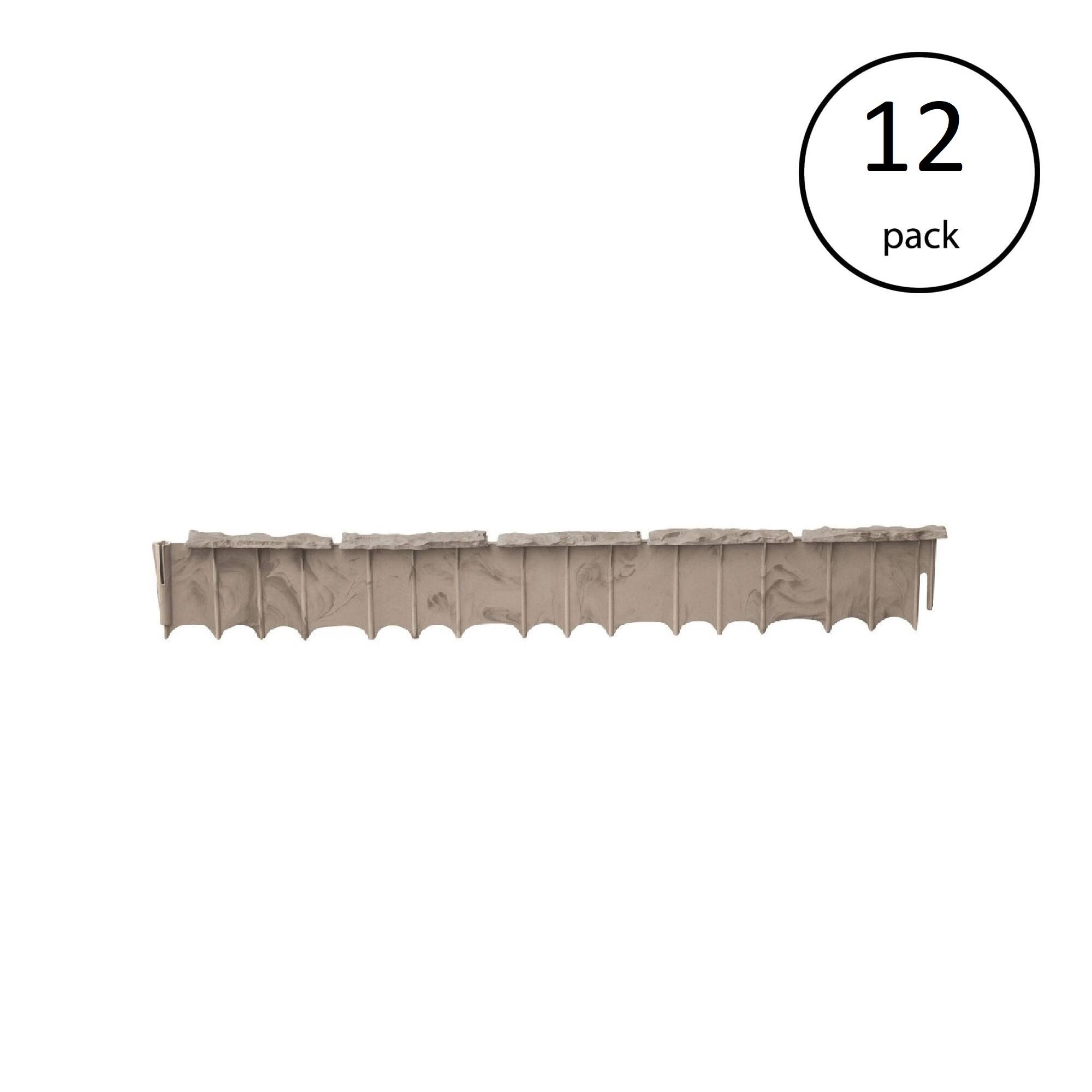 Alt View 1. Suncast - Suncast Quick Edge Resin Material 35 Inch Single Strip Lawn Edging (12 Pack) - Brown.