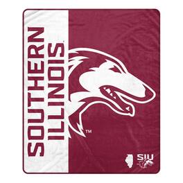 Pegasus - Southern Illinois Salukis 50" x 60" Endzone Ultra Soft Throw Blanket - Multicolor