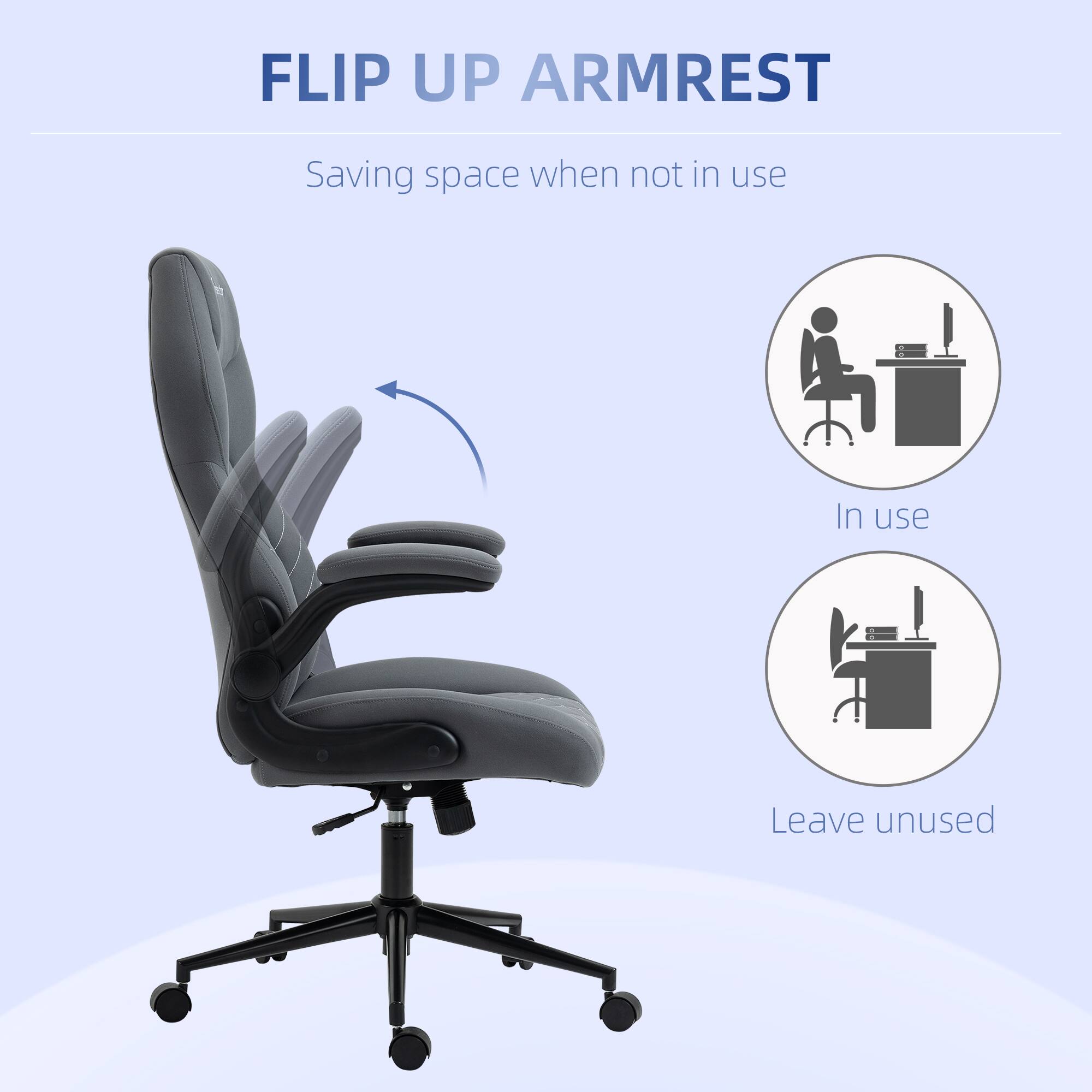 FLIP UP ARMREST  
Saving space when not in use  

In use  
Leave unused