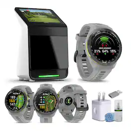 Garmin - Approach R50 Premium Golf Launch Monitor and Simulator Bundle - Black