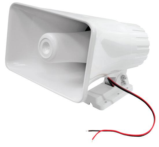 Alt View 1. Pyle - Pyle 8" 65 Watt Indoor/Outdoor Waterproof Home PA Horn Speakers (2 Pair), Marine Bluetooth 4-Channel Amplifier w/Wire.