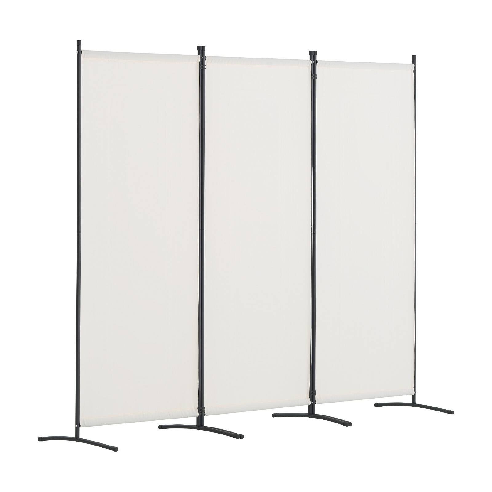 Alt View 5. VEVOR - Room Divider, 3 Panel Room Dividers and Folding Privacy Screens , Fabric Partition Room Dividers for Office, Bedroom - White.