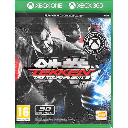 XBOX ONE XBOX 360 PLAYS ON XBOX ONE & XBOX 360* PAL GREATEST HITS GREATEST HITS TEKKEN TAG TOURNAMENT 2 2D 16 SUPPORT www.pegi.info Xbox 360 game will download to Xbox One console Performance same as Xbox 360 experience. BANDAI NAMCO Entertainment - T (Teen 13+)
