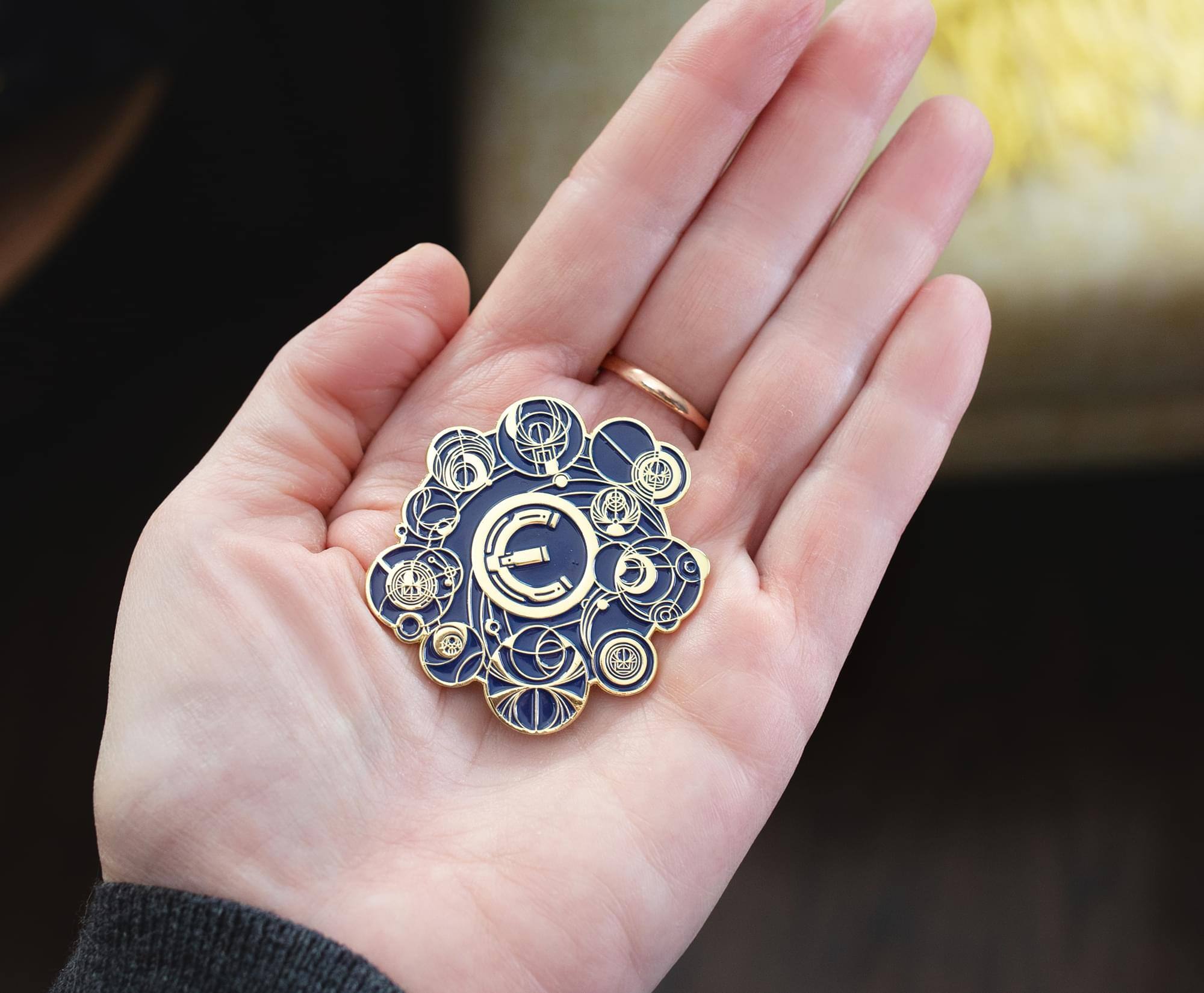 Alt View 10. SalesOne LLC - Marvel Eternals Cosmic Symbols Limited Edition Premiere Pin | Toynk Exclusive - Black.