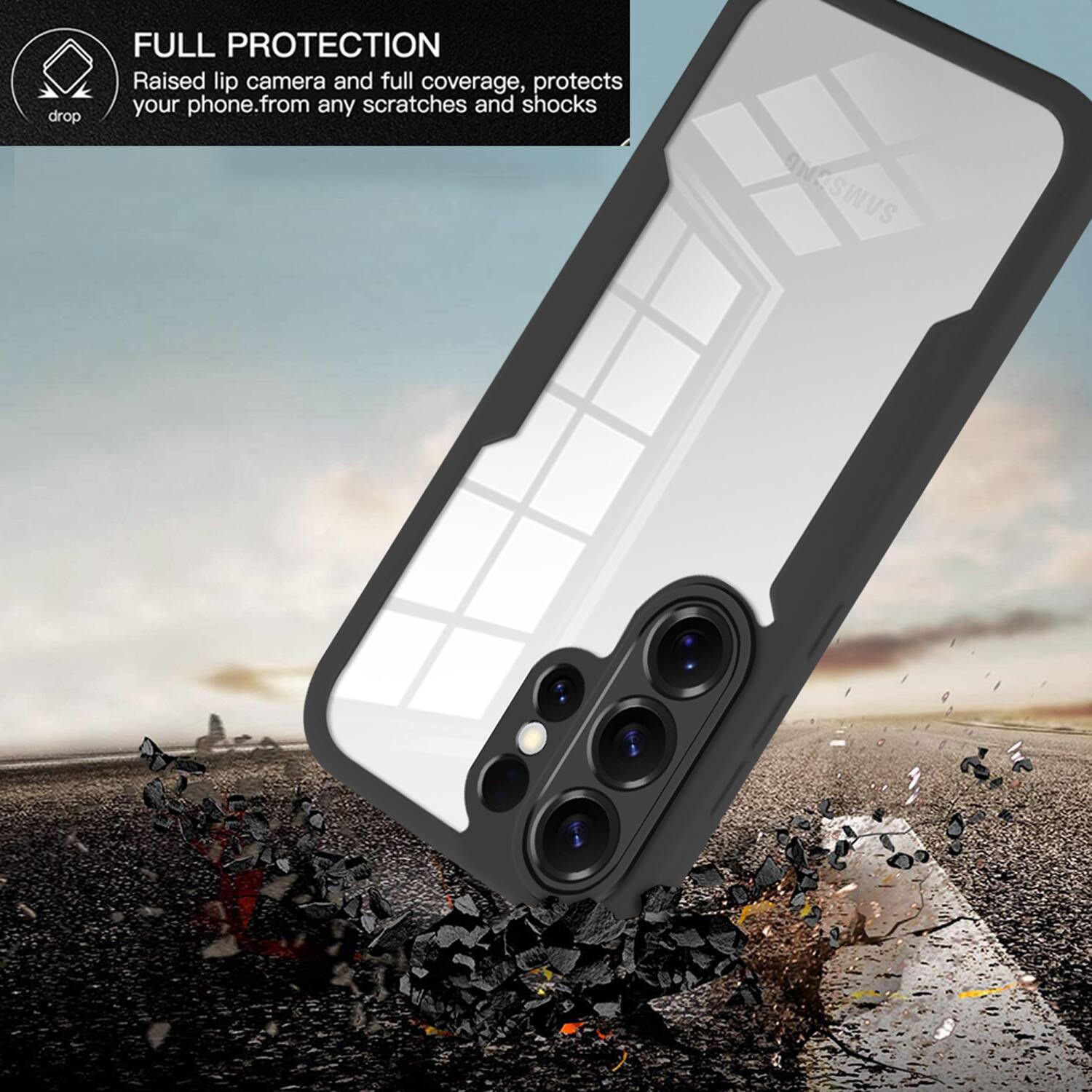 FULL PROTECTION

Raised lip camera and full coverage, protects your phone from any scratches and shocks