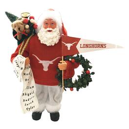 Santa's Workshop - Texas Longhorns 12" Proud Santa - Burnt Orange