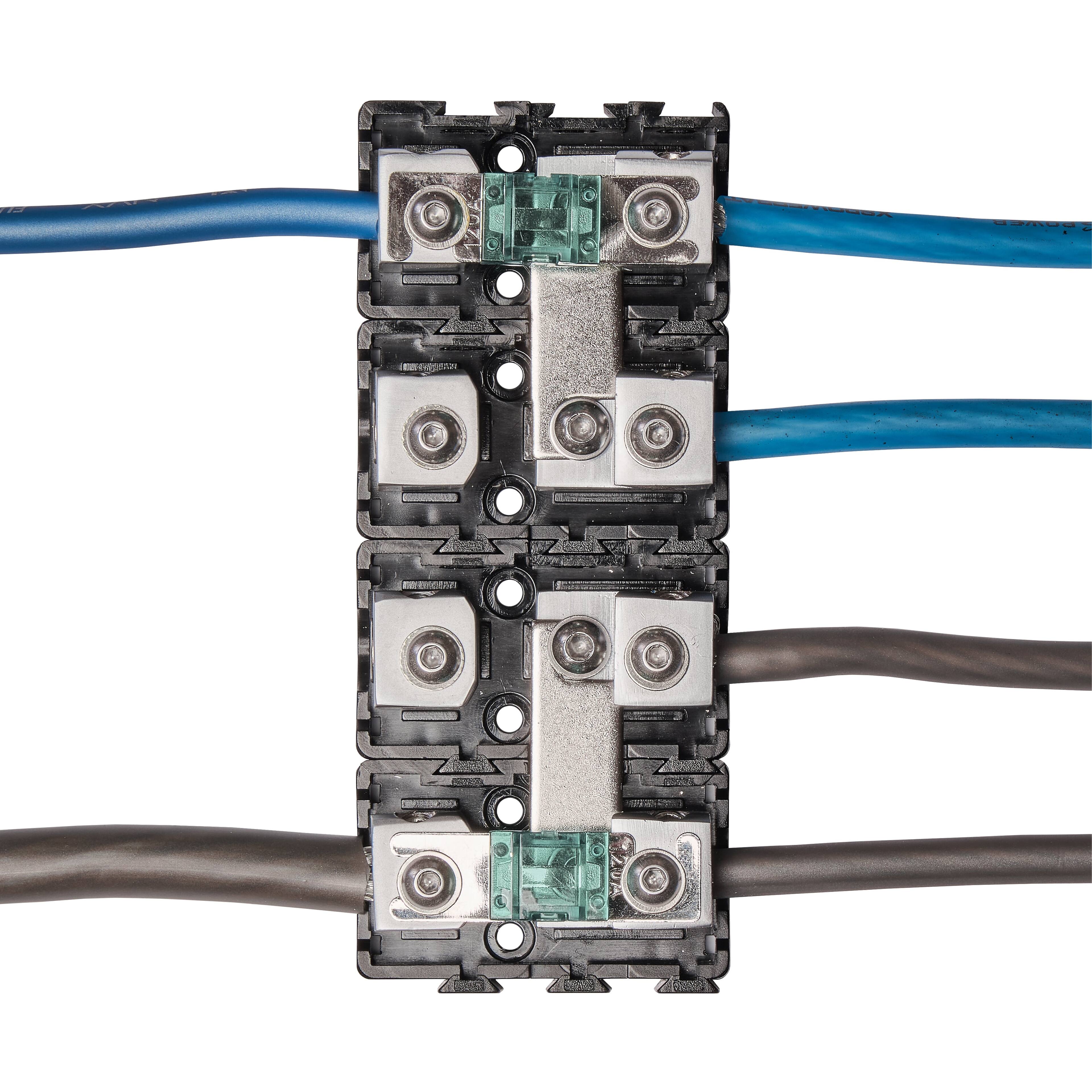 Alt View 5. NVX - XFMMINI 4/8 Gauge Mini-ANL/MANL/AFS Modular Inline Fuse Holder – Car & Marine Audio Circuit Protection.