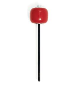 Gibraltar Hardware - 7" Red Wooden Bass Drum Beater, Bold Impact and Clear Articulation, Durable Hard Wood Head