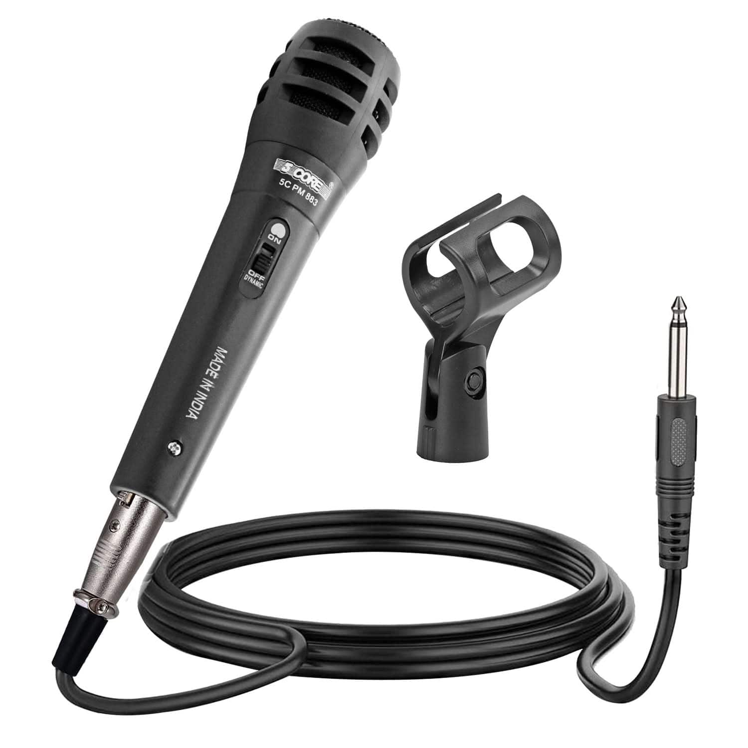 5 CORE - XLR Microphone Dynamic Mic Karaoke Singing Studio Mics Handheld  -PM-883