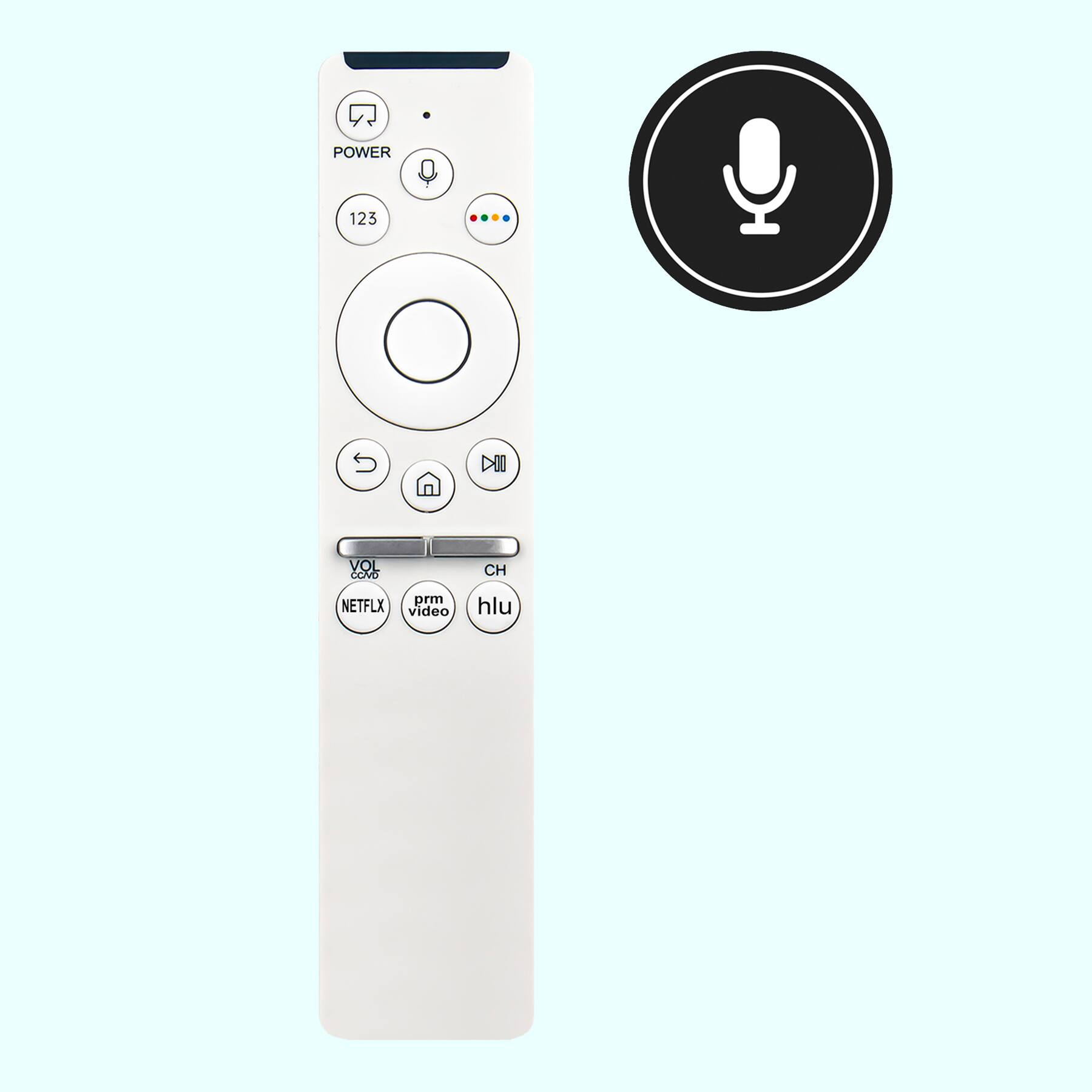 ALLIMITY - BN59-01312Q Voice Replaced Remote fit for Samsung TV UN43LS003 UN55LS003 UN65LS003 QN49LS03R QN55LS03R QN65LS03R - White