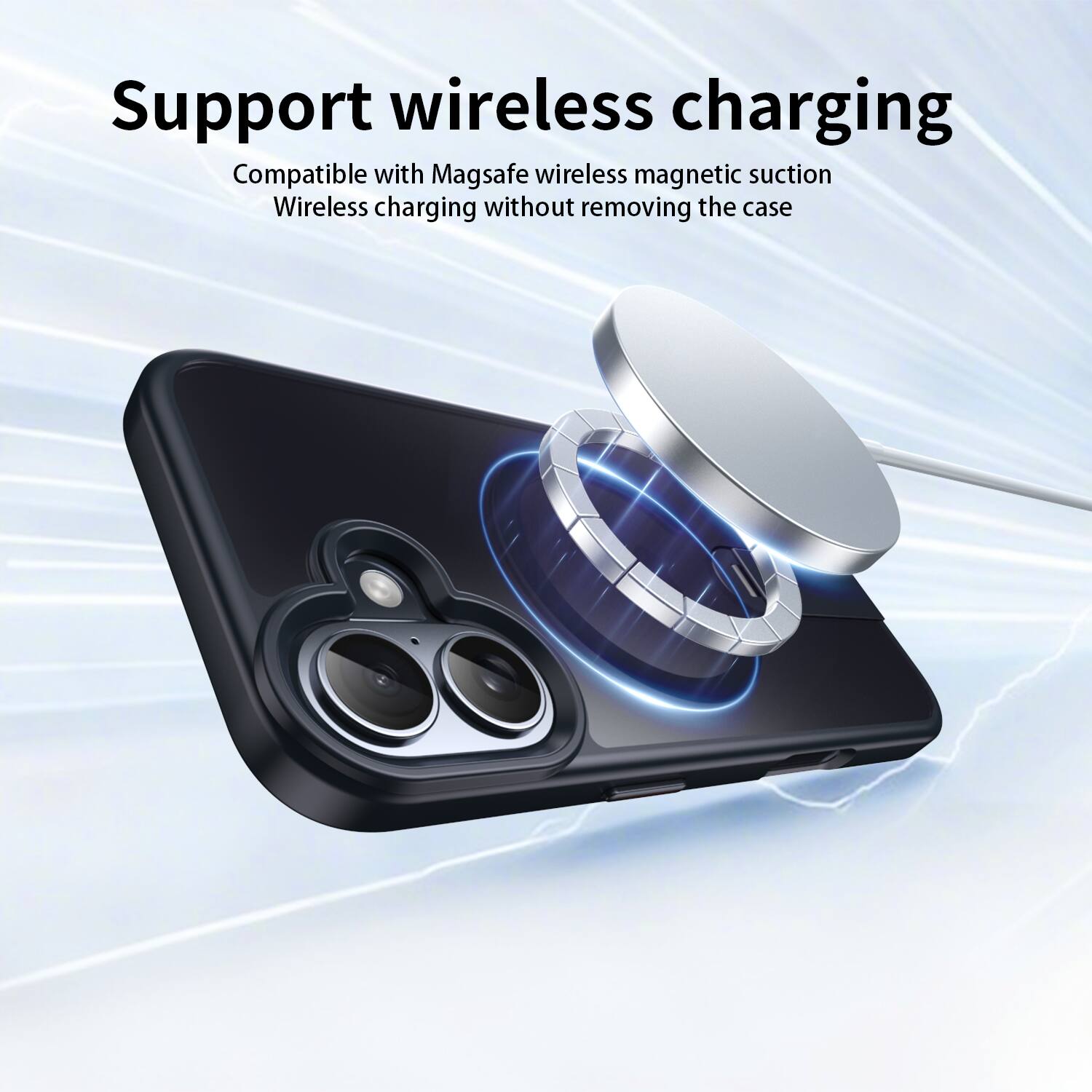 Dteck for Apple iPhone 17 Magnetic Case,Support Wireless Charging,Slim ...