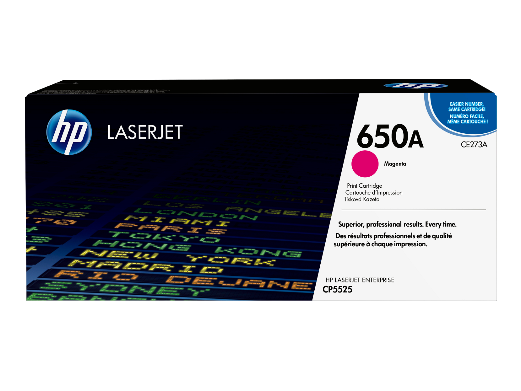 HP - 650A Magenta Original LaserJet Toner Cartridge, ~15,000 pages, CE273A