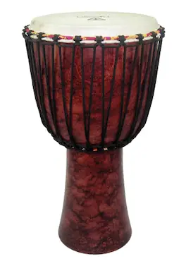 Tycoon Percussion - 12" Djembe, Rope-Tuned, Handcrafted Mango Wood Shell, Goat Skin Head