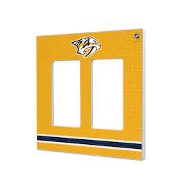 Keyscaper - Nashville Predators Double Rocker Lightswitch Plate - Multicolor