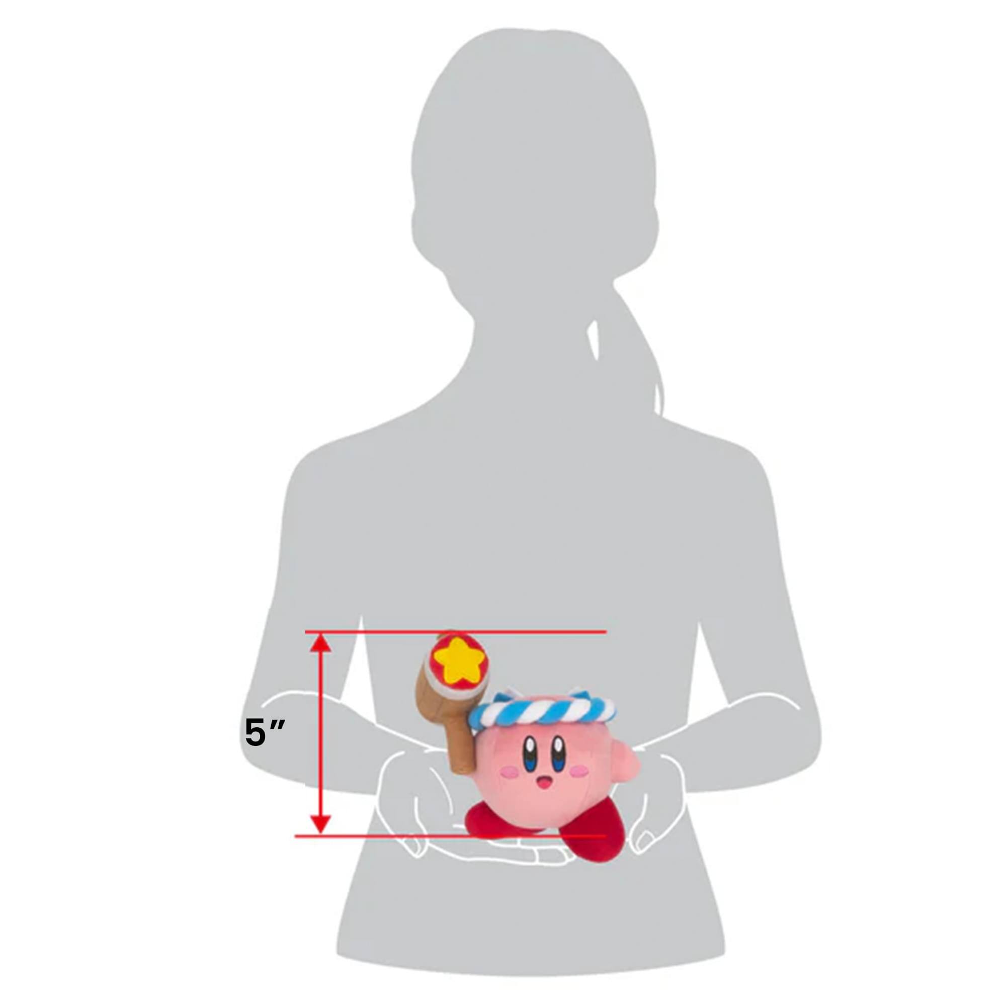 Alt View 4. Little Buddy - Kirby Hammer 5 Inch Collector Plush - Pink.