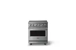 Viking - 30"W. 4.7 Cu.Ft. Pro5S 4 Element Freestanding Electric Induction Convection Range - Stainless Steel