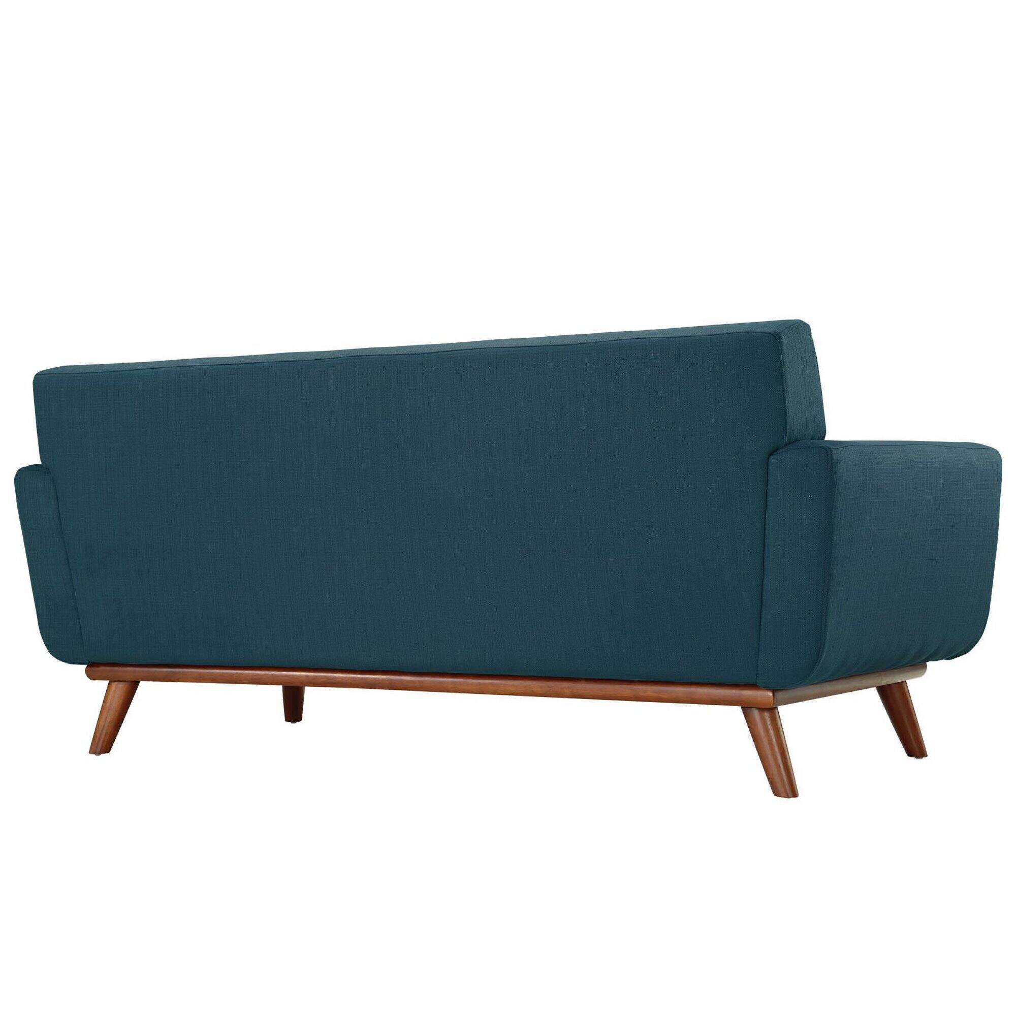 Left. Modway - Engage Upholstered Fabric Loveseat by Modway - Azure.