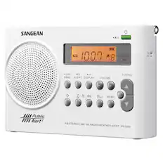 SANGEAN FM 100.9 MI 18 CHARGE/ WX ALERT
9 STEP WX ST. BAND ALERT DISPLAY VOLUME TUNING + 0-0-40 I I 40 CSET SET MEMO MY FAV.
Public Alert FM STEREO / AM I WX RADIO+WEATHERALERT RADIO WEATHER ALERT PR-D9W