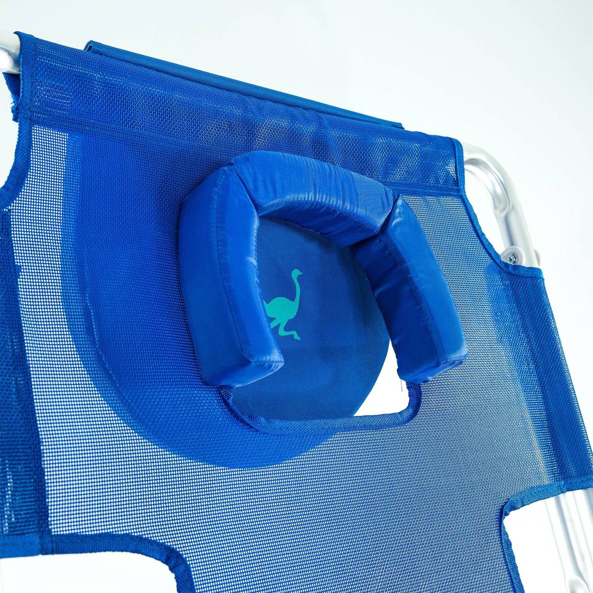 Alt View 3. Ostrich - Ostrich 3N1 Reclining Chair and Ladies Comfort On-Your-Back Beach Chair, Blue - Blue.