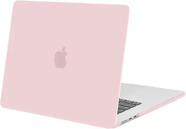 Front. mosiso - MacBook Air 15 inch Case for models A3448 A3241 A3114 A2941 (2023-2026) - Baby Pink.