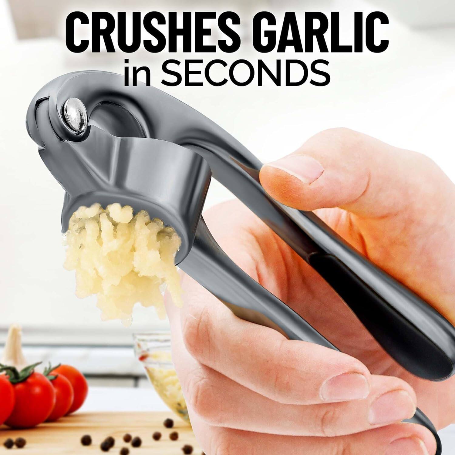 CRUSHES GARLIC in SECONDS