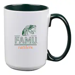 The Memory Company - Florida A&M Rattlers 15oz. Classic Crew Inner Color Ceramic Mug - Multicolor