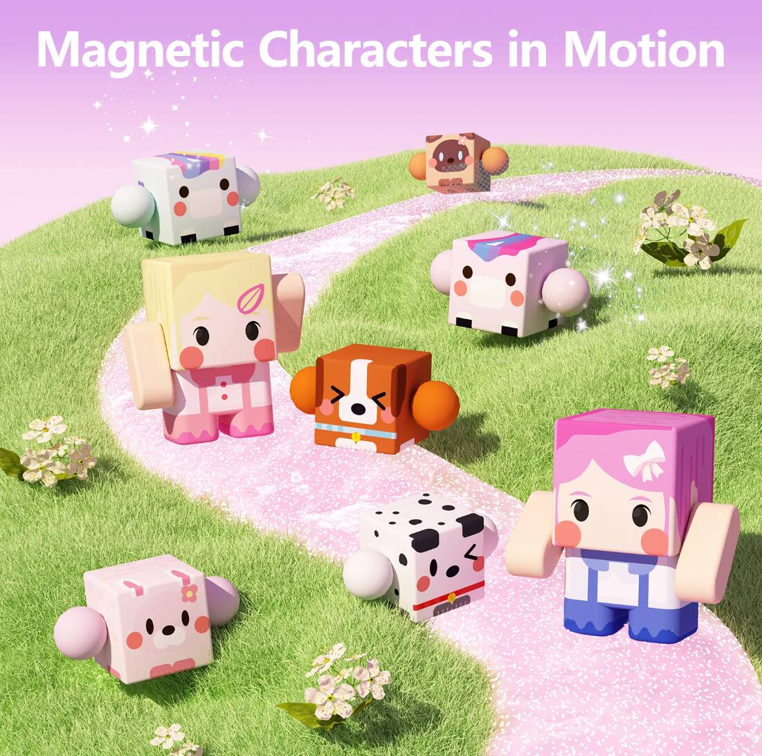 Magnetic Characters in Motion