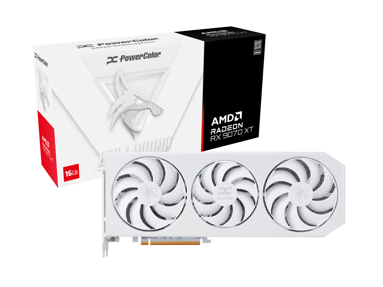 PowerColor Hellhound RX 9070 XT 16GB GDDR6 PCIe 5.0 x16 Graphics