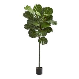 BreeBe - 52" Fiddle Leaf Artificial Tree - Green