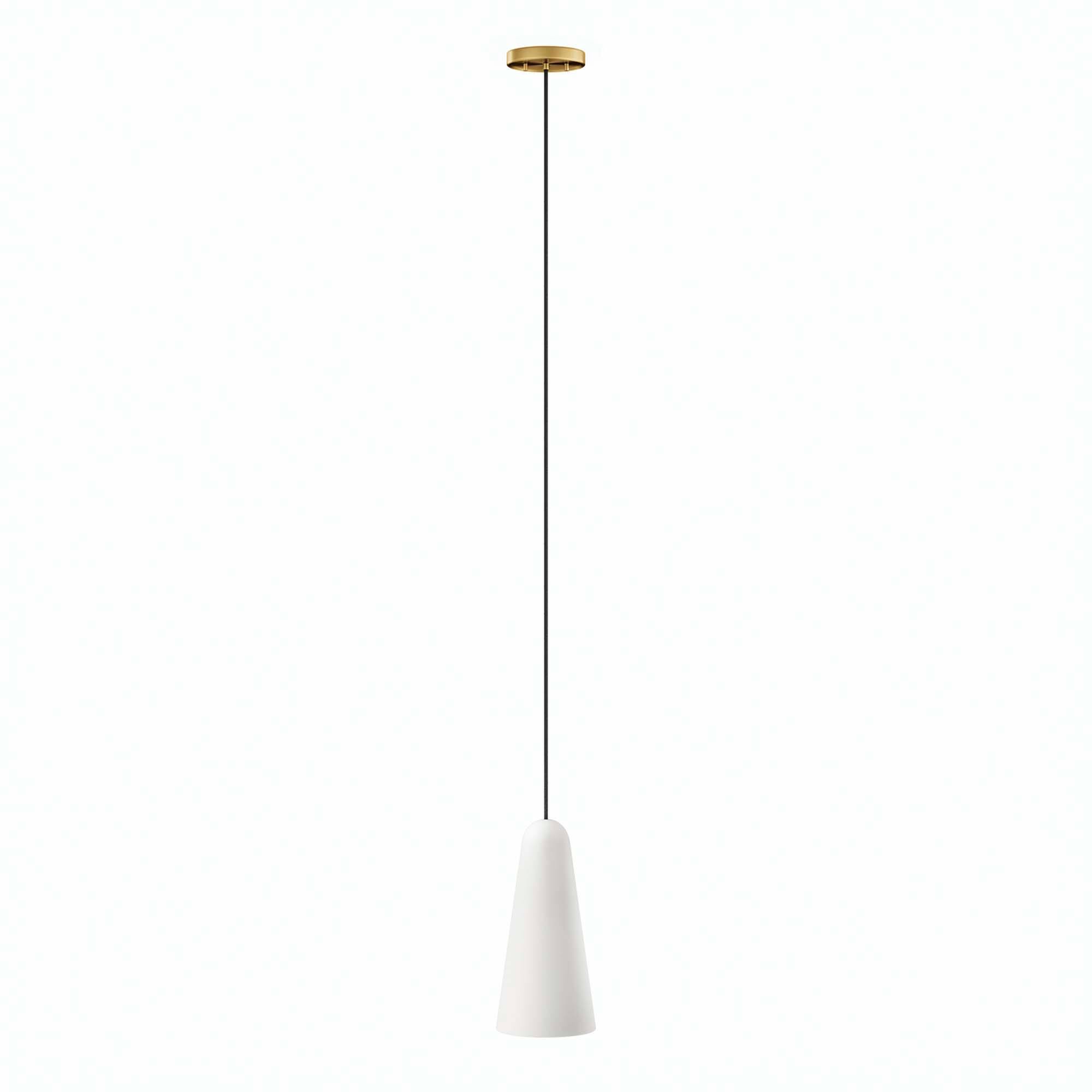 Angle. Modway - Beacon 1-Light Pendant Light by Modway - Opal Satin Brass.