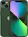 Front. Apple - iPhone 13 A2482 (Fully Unlocked) 128GB Bundle with Pre-Installed Tempered Glass and Bluetooth Earbuds - Green.