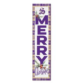 Jardine - Sewanee Tigers 12'' x 48'' Outdoor Merry Christmas Leaner - White